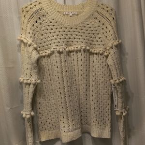 Anthropologie Willow & Clay cream sweater. NWT